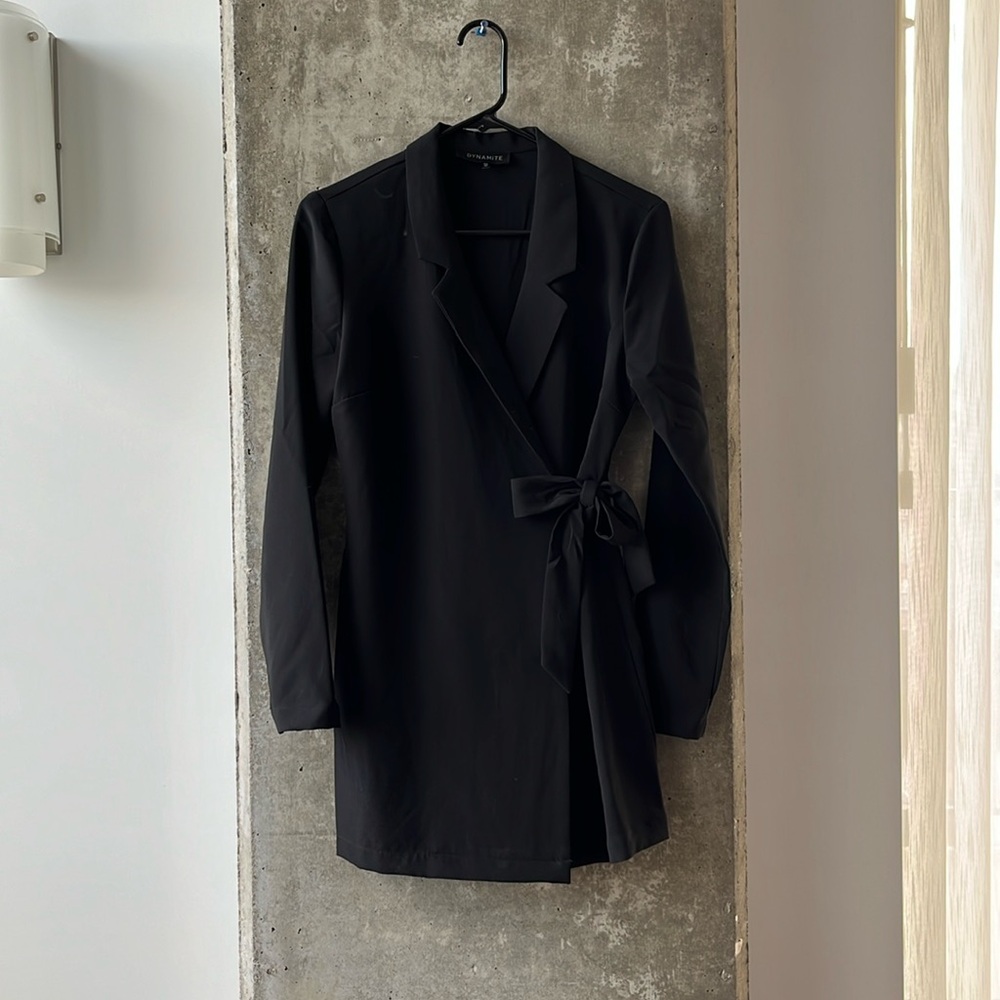 Dynamite Black Blazer Skort Jumper